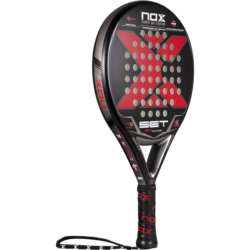 ⁦NOX Padel Racket Set – Exclusive Series, Black – Red, Standard (Amazon Exclusive Set 22)⁩ - الصورة ⁦6⁩