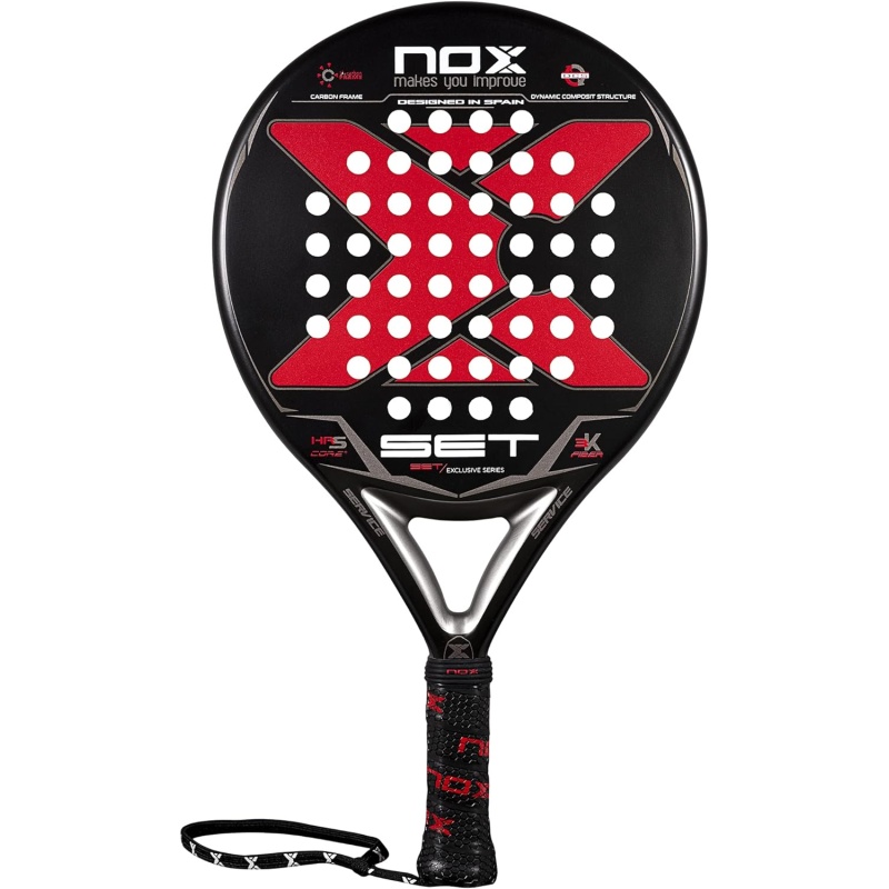 ⁦NOX Padel Racket Set – Exclusive Series, Black – Red, Standard (Amazon Exclusive Set 22)⁩ - الصورة ⁦2⁩