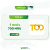 باقة تود شهر - Tod 4K Abonnement 1 mois