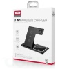 XO WX023 - 3 in 1 Wireless Charger with Mobile Base 15W - شاحن لاسلكي سريع 3 في 1 مع قاعدة للهاتف المحمول