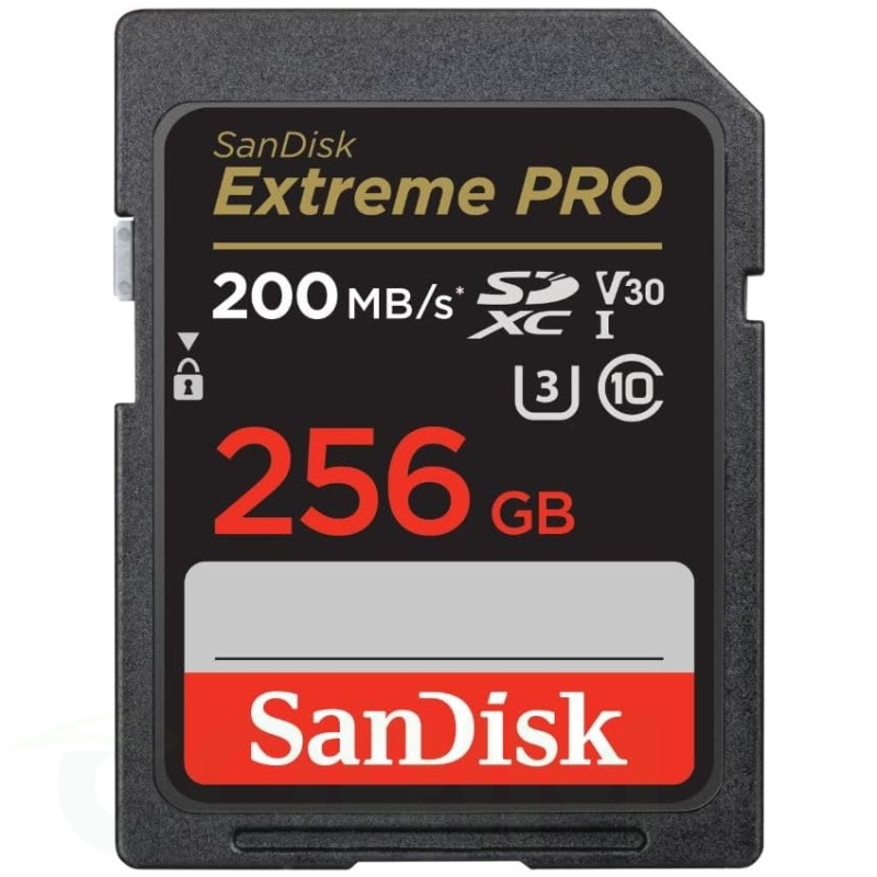 SanDisk 256GB Extreme PRO SDXC Card (200MB/s)
