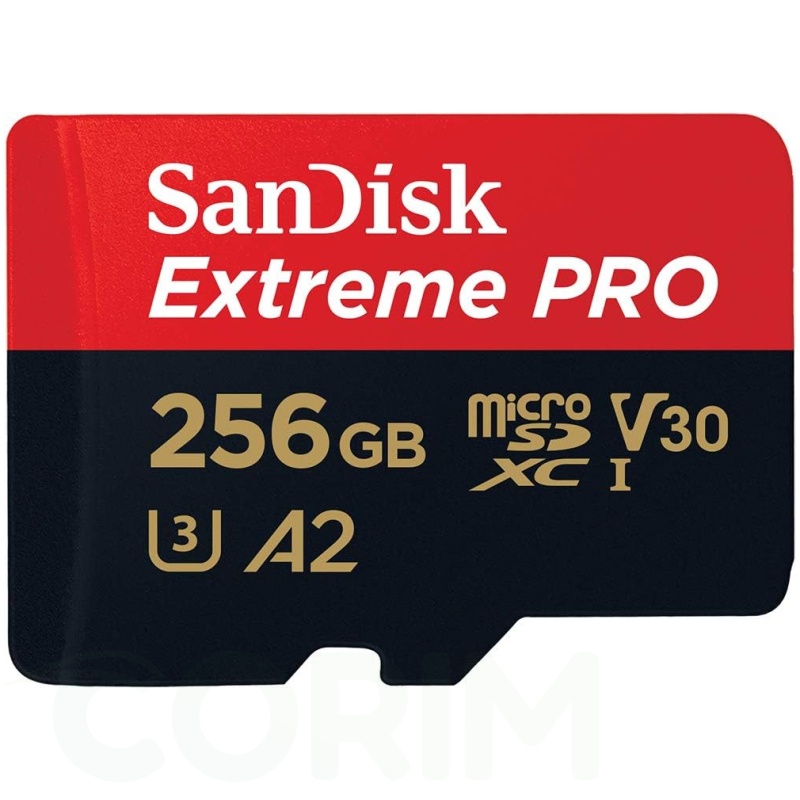 SanDisk 256GB Extreme PRO microSD UHS-I (200MB/s)