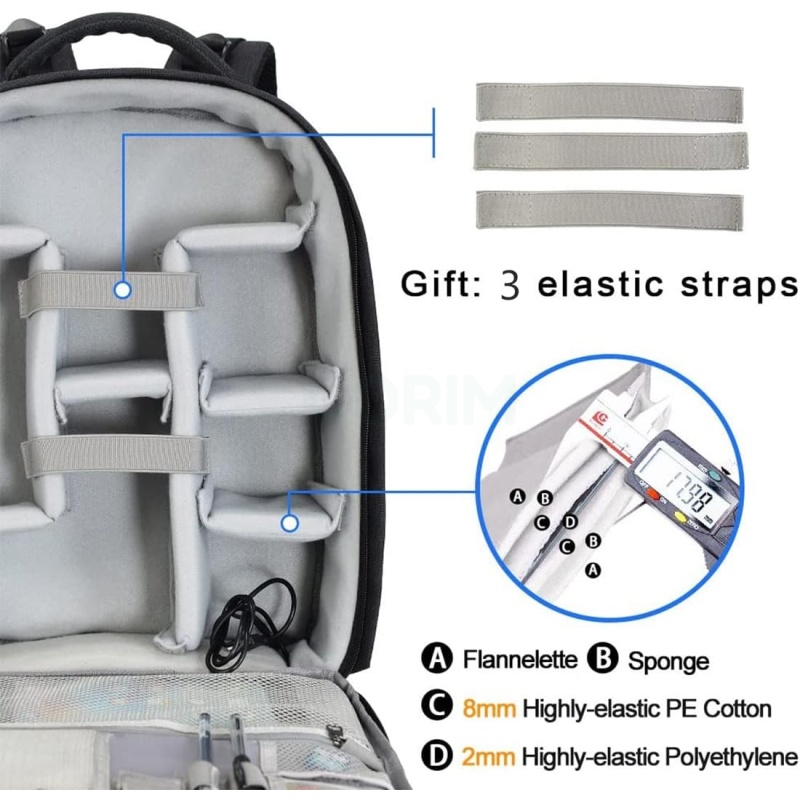 ⁦Caden Professional DSLR Camera Backpack⁩ - الصورة ⁦5⁩