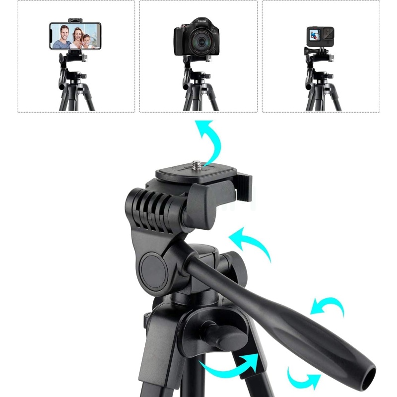 ⁦Eocean 136cm Tripod for Camera & Phone⁩ - الصورة ⁦7⁩