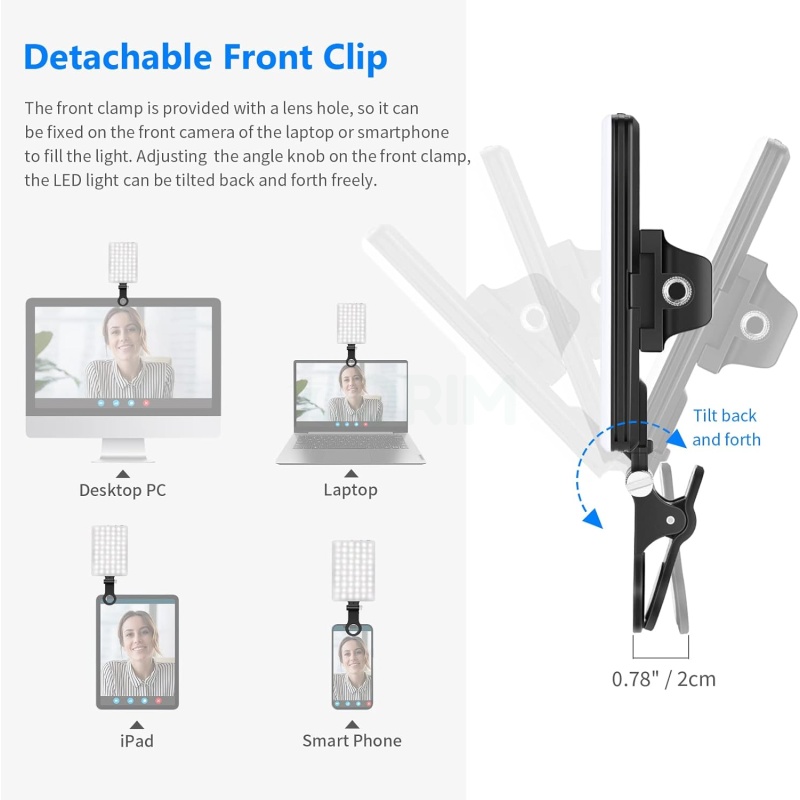 ⁦NEEWER LED Selfie Light with Clip⁩ - الصورة ⁦4⁩