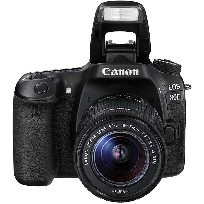 ⁦Canon EOS 80D DSLR Camera + 18-55mm Lens⁩ - الصورة ⁦3⁩