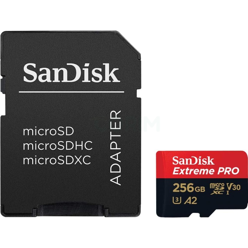 ⁦SanDisk 256GB Extreme PRO microSD UHS-I (200MB/s)⁩ - الصورة ⁦3⁩