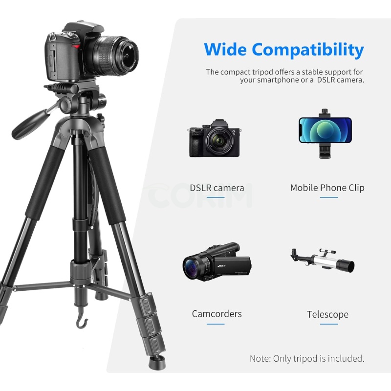 ⁦Neewer 70-inch Camera Tripod with Swivel Head⁩ - الصورة ⁦6⁩