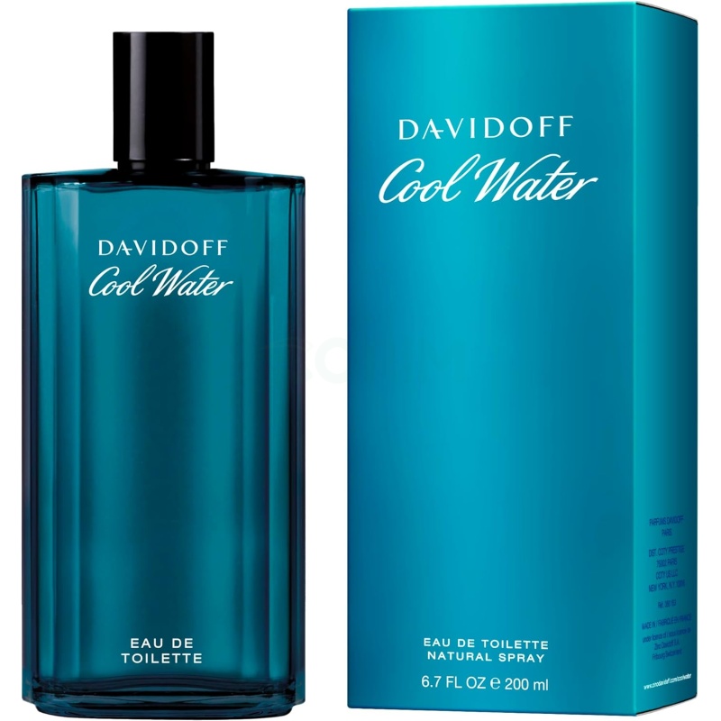 ⁦Davidoff Cool Water Perfume - For Him - Eau De Toilette 200ML⁩ - الصورة ⁦2⁩