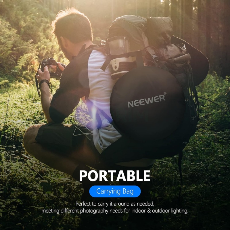 ⁦NEEWER 43" 5-in-1 Collapsible Light Reflector⁩ - الصورة ⁦5⁩
