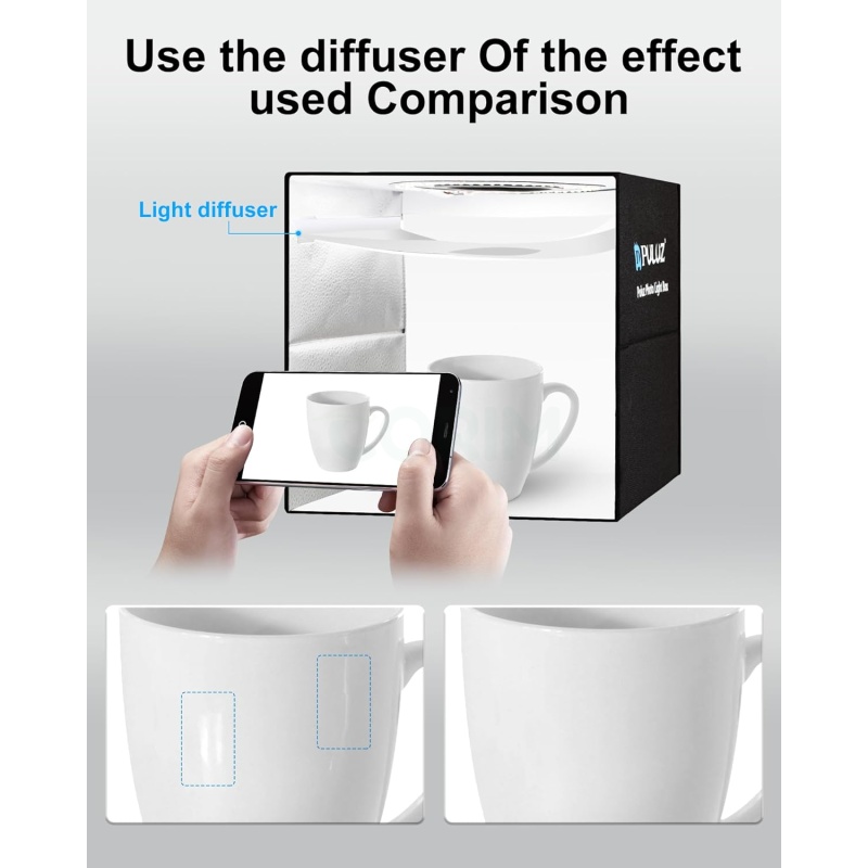 ⁦PULUZ 12”x12” Dimmable Light Box for Photography⁩ - الصورة ⁦5⁩
