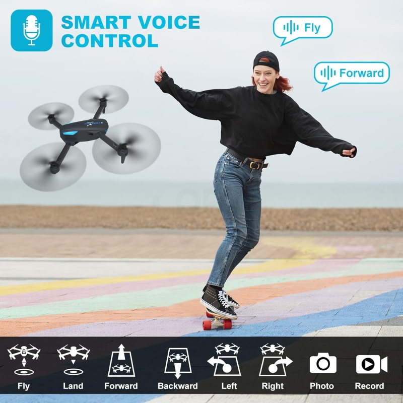 ⁦Foldable Drone with 1080p Camera for Beginners⁩ - الصورة ⁦4⁩