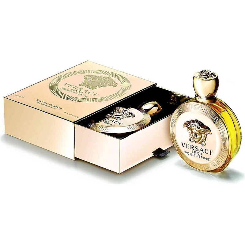 ⁦Versace Eros Pour Femme By Versace - For Her - Eau De Parfum, 100ML⁩ - الصورة ⁦4⁩
