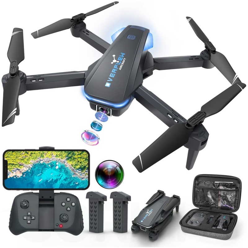 Foldable Drone with 1080p Camera for Beginners