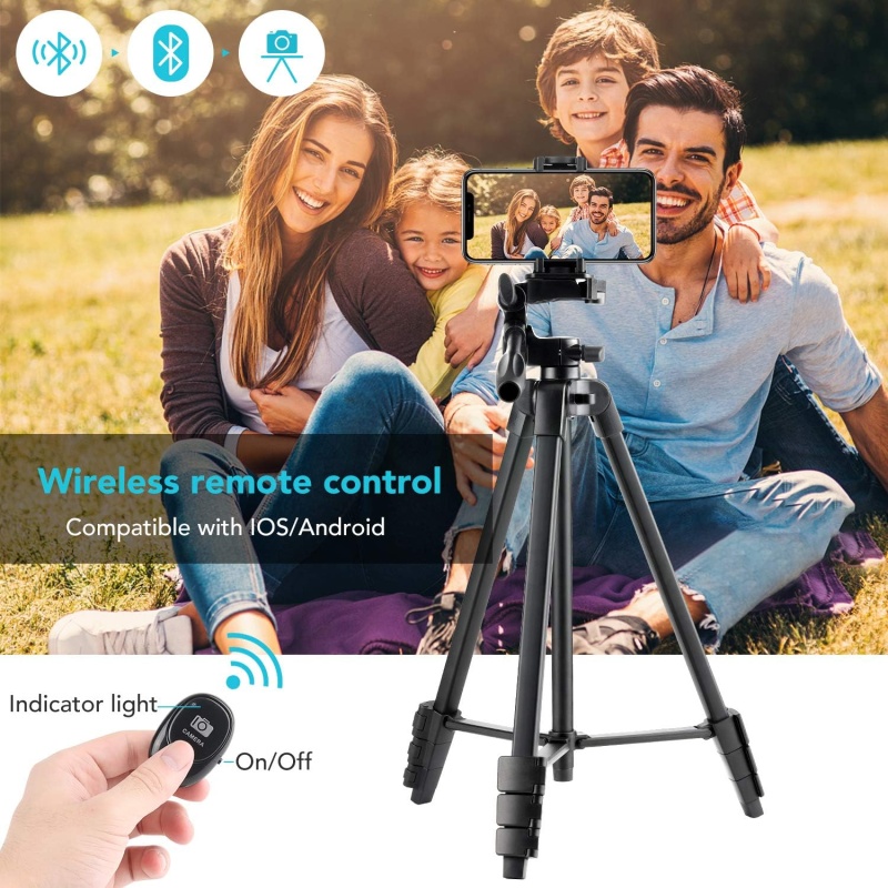 ⁦Eocean 136cm Tripod for Camera & Phone⁩ - الصورة ⁦5⁩