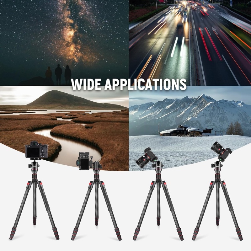 ⁦Neewer 66-inch Carbon Fiber Tripod & Monopod⁩ - الصورة ⁦6⁩