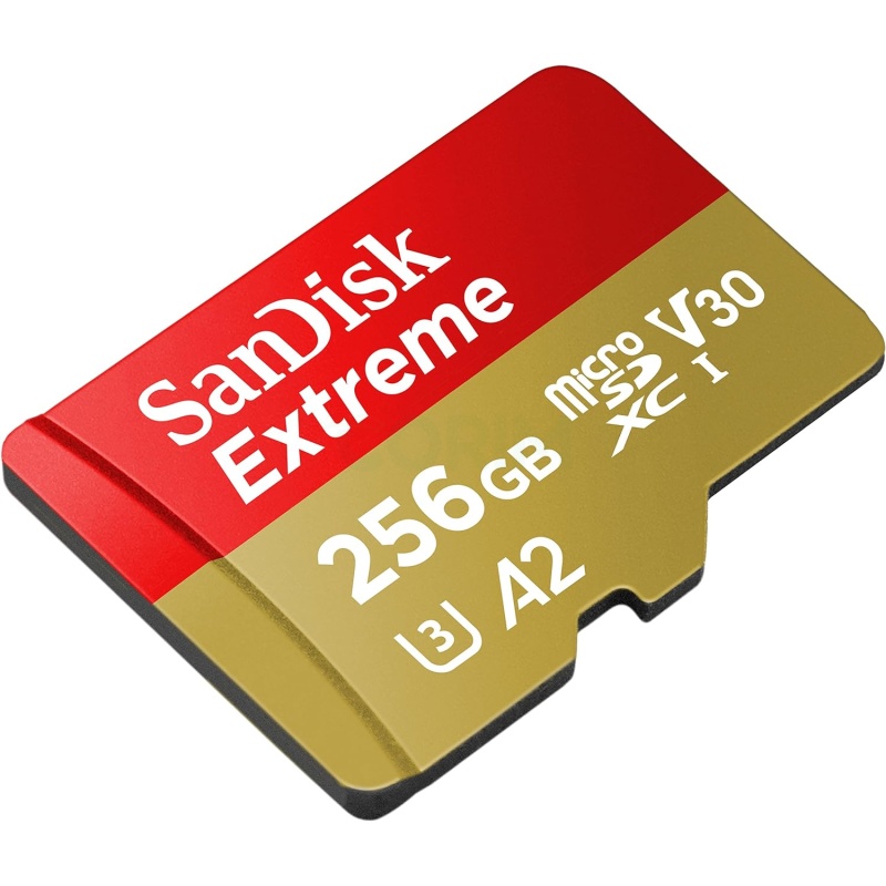 ⁦SanDisk 256GB Extreme microSD UHS-I (190MB/s)⁩ - الصورة ⁦2⁩