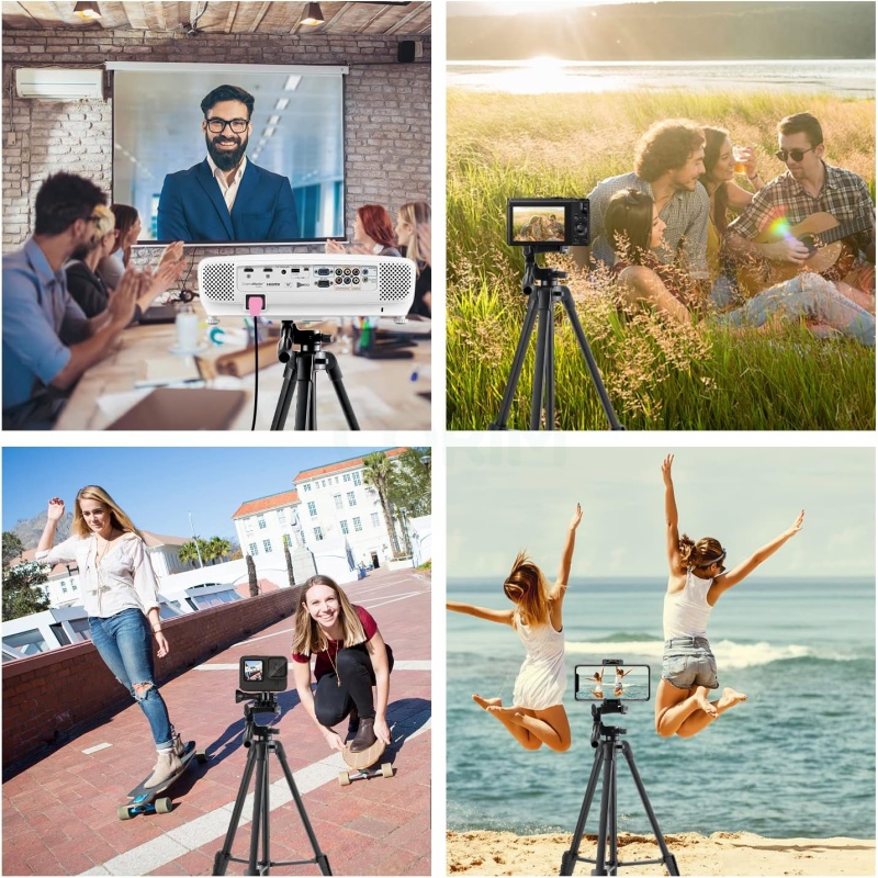 ⁦Eocean 136cm Tripod for Camera & Phone⁩ - الصورة ⁦6⁩