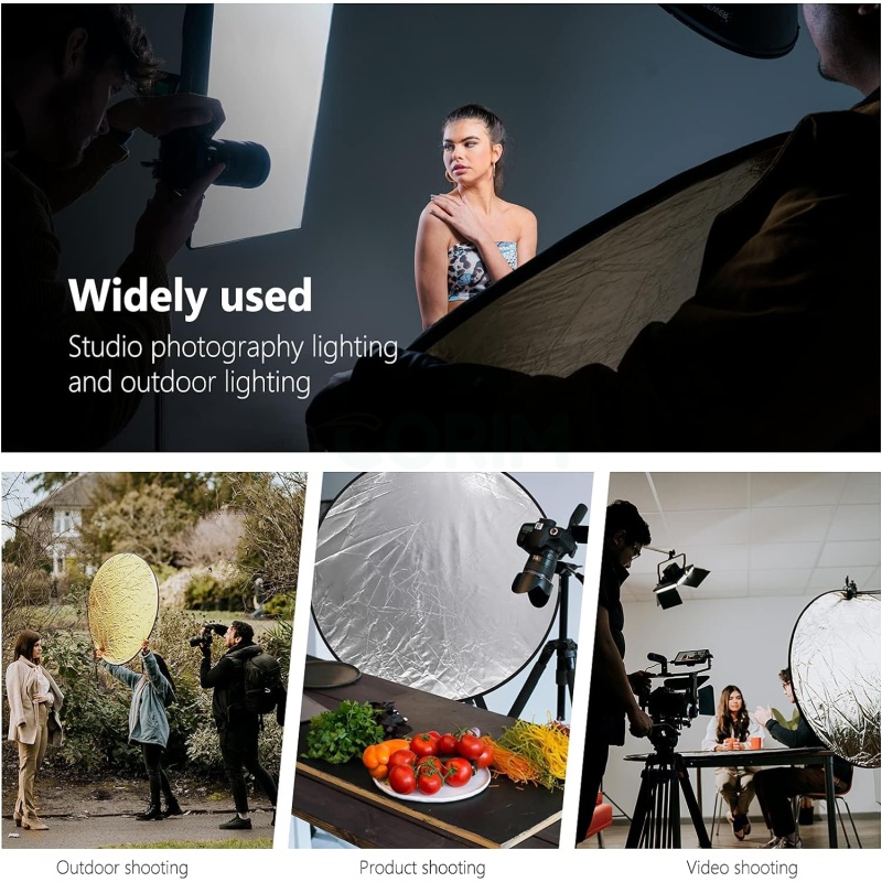⁦NEEWER 43" 5-in-1 Collapsible Light Reflector⁩ - الصورة ⁦6⁩