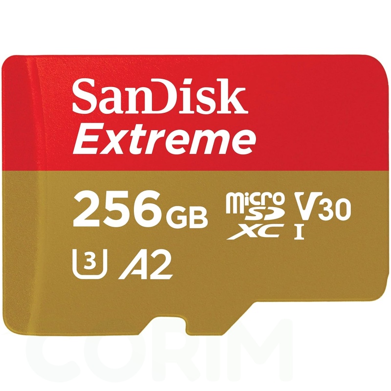 SanDisk 256GB Extreme microSD UHS-I (190MB/s)